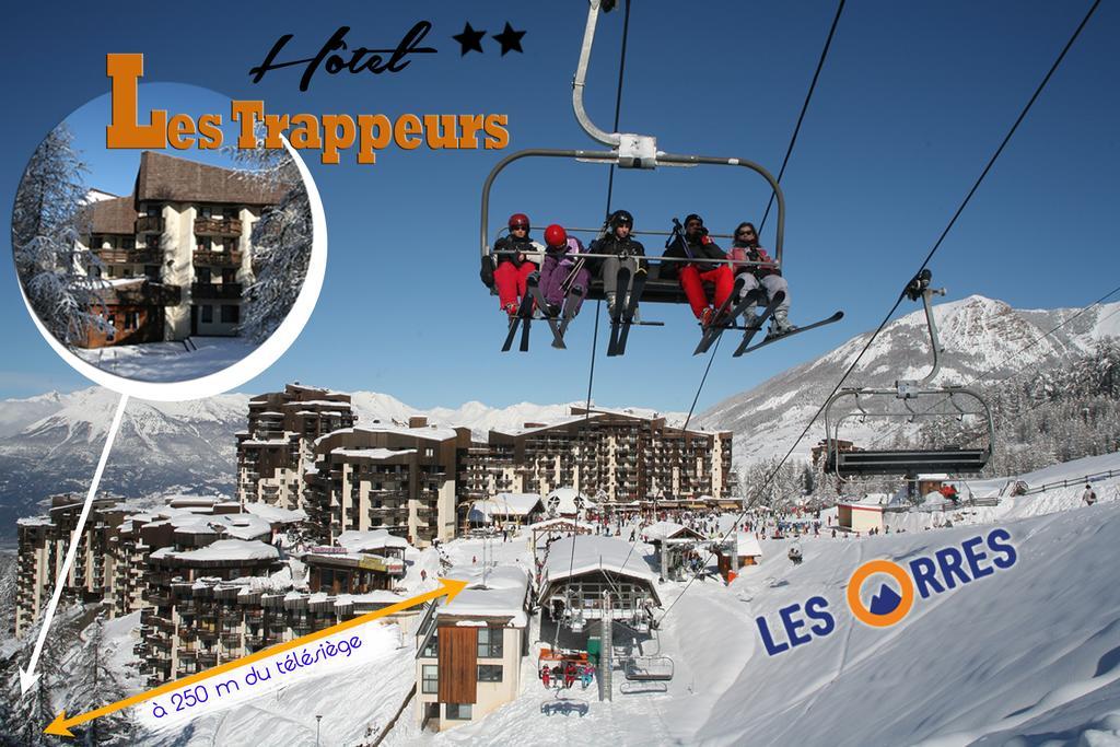 Hotel Les Trappeurs Les Orres Exterior foto